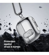 DUX DUCIS SECI Series For Samsung Galaxy Buds3 Pro  /  Buds3 Case PC+TPU Bluetooth Earbuds Cover with Hook - Clear