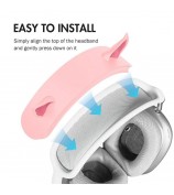 For AirPods Max Silicone Headband Cover Elf Ear Design Headphones Accessories - Pink