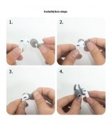 5Pairs Replacement Silicone Ear Tips for Samsung Galaxy Buds3 Anti-Slip Ear Hook Soft Covers