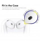 AirPods 4 (2024) ENKAY HAT PRINCE Silicone Case Bluetooth Earphone Protector Cover with Hook / Earbuds - White