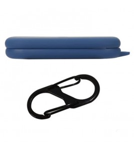 For Nothing Ear (Open) Bluetooth Earphones Case Silicone Cover with Anti-Lost Buckle - Dark Blue