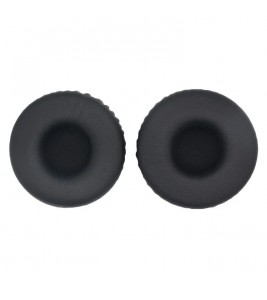 1 Pair JZF-184 Protein Leather Ear Cushion Headphones Ear Pads Replacement for Sony MDR-XB650BT / MDR-XB650 - Black