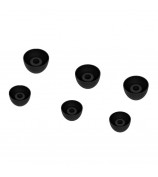 6Pcs Replacement Earbuds Tips Soft Silicone Earphone Caps Cover for Samsung Galaxy Buds2 - Black