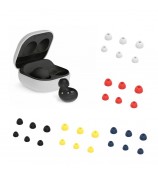 6Pcs Replacement Earbuds Tips Soft Silicone Earphone Caps Cover for Samsung Galaxy Buds2 - Black