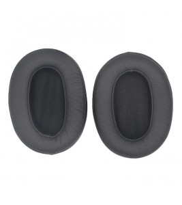 1 Pair JZF-365 Noise Blocking Protein Leather Headphones Ear Pads Ear Cushion for Sony WH-XB900N - Black