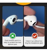 Bluetooth Earbuds Cleaning Pen with Soft Microfiber Brush for Airpod Cleaner Kit Small Part and Holes Camera Cleaner