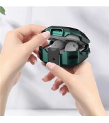 Snap-on Lid Design Anti-drop Wireless Earphone Protective Cover Case with Hanging Buckle for Samsung Galaxy Buds2/Live/Pro - Style 1