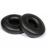 1 Pair for Jabra Revo Wireless On-Ear Bluetooth Headset Plain Protein Leather Ear Pads Replacement Parts Earmuff Cover Cushion - Black