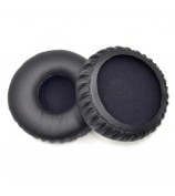 1 Pair for Jabra Revo Wireless On-Ear Bluetooth Headset Plain Protein Leather Ear Pads Replacement Parts Earmuff Cover Cushion - Black