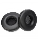 1 Pair for Jabra Revo Wireless On-Ear Bluetooth Headset Plain Protein Leather Ear Pads Replacement Parts Earmuff Cover Cushion - Black