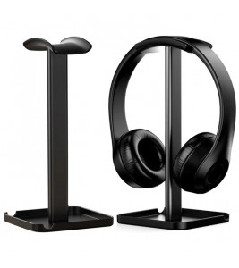 Z10 Desktop Over-ear Headphone Stand ABS+TPU Headset Holder Mount with Solid Base - Black