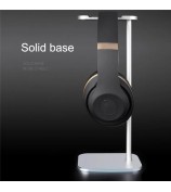 Z9 Universal Aluminum Alloy Desktop Headphone Stand Anti-slip Silicone Pad Headset Display Organizer Hanger Rack Holder - Black