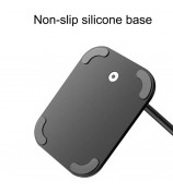 Z9 Universal Aluminum Alloy Desktop Headphone Stand Anti-slip Silicone Pad Headset Display Organizer Hanger Rack Holder - Black