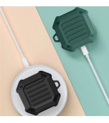 TPU + PC Anti-drop Earbuds Case Protector for Samsung Galaxy Buds2/Buds Live/Buds Pro Shock-resistant Portable Earphone Charging Case Cover with Buckle - Black