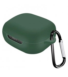 For JBL Live Pro+ Bluetooth Earphone Drop-proof Silicone Case Anti-scratch Protective Cover - Midnight Green