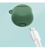 For Redmi Buds 4 Bluetooth Earphone Soft Silicone Protective Sleeve Anti-scratch Anti-drop Cover - Blackish Green