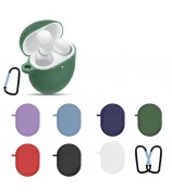 For Redmi Buds 4 Bluetooth Earphone Soft Silicone Protective Sleeve Anti-scratch Anti-drop Cover - Blackish Green