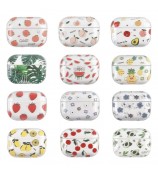 For Apple AirPods Pro (Gen 2) (USB-C) / Pro 2 Hard PC Earbud Case Lacquered Fruit Flower Pattern Bluetooth Earphone Protective Cover - Style A
