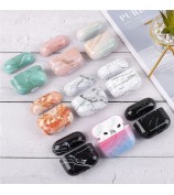 For Apple AirPods Pro (Gen 2) (USB-C) / Pro 2 Anti-drop Hard PC Earbud Case Marble Pattern Bluetooth Earphone Protective Cover - S04