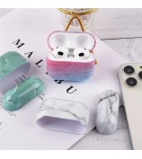 For Apple AirPods Pro (Gen 2) (USB-C) / Pro 2 Anti-drop Hard PC Earbud Case Marble Pattern Bluetooth Earphone Protective Cover - S04