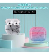 For Apple AirPods Pro (Gen 2) (USB-C) / Pro 2 Anti-drop Hard PC Earbud Case Marble Pattern Bluetooth Earphone Protective Cover - S04