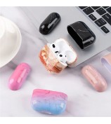 For Apple AirPods Pro (Gen 2) (USB-C) / Pro 2 Anti-drop Hard PC Earbud Case Marble Pattern Bluetooth Earphone Protective Cover - S04