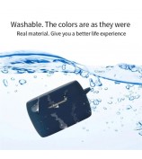 For Jabra Elite 5 TWS Bluetooth Earphone Anti-drop Anti-dust Case Silicone Protective Cover with Anti-lost Buckle - Dark Blue