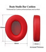 1 Pair Comfortable Headphone Ear Cushions Replacement Earpads for Beats Studio 2.0 / Studio 3.0 - Black