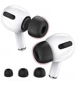 AHASTYLE WG28 3 Pairs S / M / L Size Earbuds Covers for Apple AirPods Pro / AirPods Pro 2 Replacement Memory Foam In-ear Earphone Eartips