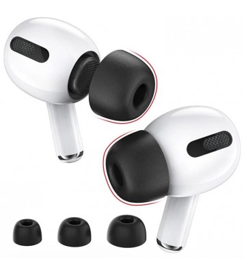 AHASTYLE WG28 3 Pairs S / M / L Size Earbuds Covers for Apple AirPods Pro / AirPods Pro 2 Replacement Memory Foam In-ear Earphone Eartips