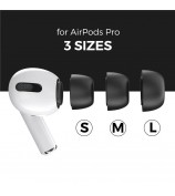 AHASTYLE WG28 3 Pairs S / M / L Size Earbuds Covers for Apple AirPods Pro / AirPods Pro 2 Replacement Memory Foam In-ear Earphone Eartips
