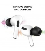AHASTYLE WG28 3 Pairs M Size Earphone Tips for Apple AirPods Pro / AirPods Pro 2 Replacement Memory Foam Bluetooth Earphone Earbuds Cover