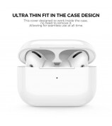 AHASTYLE PT76-PRO 3 Pairs for Apple AirPods Pro Earphone Soft Silicone Sleeve Slim Earbuds Cover - White