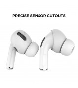 AHASTYLE PT76-PRO 3 Pairs for Apple AirPods Pro Earphone Soft Silicone Sleeve Slim Earbuds Cover - White