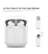 AHASTYLE PT76 For Apple AirPods with Charging Case (2016) / (2019) Silicone Ear Hooks 3 Pairs Anti-Skid Ear Cover Ultra-Thin Ear Tips - Black