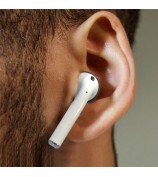 AHASTYLE PT76 For Apple AirPods with Charging Case (2016) / (2019) Silicone Ear Hooks 3 Pairs Anti-Skid Ear Cover Ultra-Thin Ear Tips - Black
