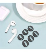 AHASTYLE PT76 For Apple AirPods with Charging Case (2016) / (2019) Silicone Ear Hooks 3 Pairs Anti-Skid Ear Cover Ultra-Thin Ear Tips - Black