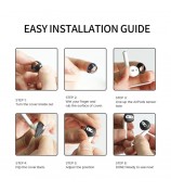 AHASTYLE PT76 For Apple AirPods with Charging Case (2016) / (2019) Silicone Ear Hooks 3 Pairs Anti-Skid Ear Cover Ultra-Thin Ear Tips - Black