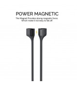 AHASTYLE PT74 For AirPods Silicone Magnetic Suction Anti-Lost Rope Earphone Neck Lanyard - Black