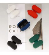 For Oraimo Rock Shockproof Wireless Bluetooth Earphone Sleeve Washable Silicone Cover with Anti-loss Buckle - Dark Blue