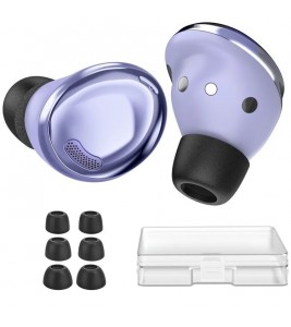 AHASTYLE WG36 3 Pairs S / M / L Size for Samsung Galaxy Buds Pro / Buds2 Pro Earbuds Covers Replacement Memory Foam In-ear Earphone Tips - Black