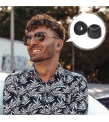AHASTYLE WG36 3 Pairs S / M / L Size for Samsung Galaxy Buds Pro / Buds2 Pro Earbuds Covers Replacement Memory Foam In-ear Earphone Tips - Black