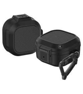 For Samsung Galaxy Buds Live / Buds 2 / Buds Pro / Buds 2 Pro Earphone Case TPU+PC Anti-drop Earbud Cover - Black