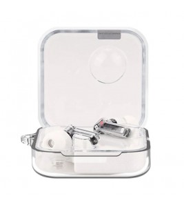 For Nothing Ear (2) Silicone Cover Wireless Bluetooth Earphone Dust-proof Case with Anti-lost Buckle - Transparent