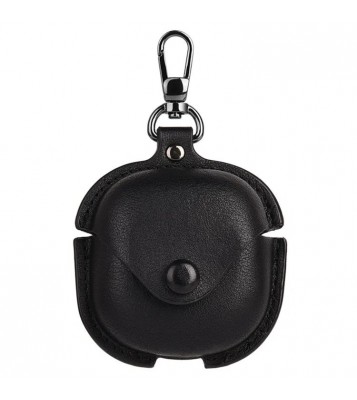 Earphone Case for Samsung Galaxy Buds Pro / Buds Live / Buds2 Pro , PU Leather Earbud Cover with Key Holder - Black