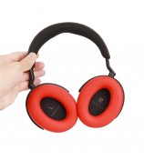 1 Pair For Sennheiser MOMENTUM 4 Wireless Bluetooth Headphone Earpad Silicone Protective Case - Red