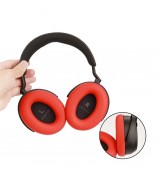 1 Pair For Sennheiser MOMENTUM 4 Wireless Bluetooth Headphone Earpad Silicone Protective Case - Red