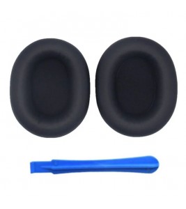 1 Pair For Sony WH-1000XM5 Replacement Earpad Headphone Silicone Ear Cap with Crowbar - Black