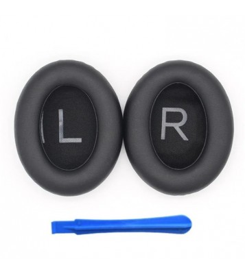 1 Pair Silicone Ear Cap for Bose NC700 Replacement Headphone Earpad with Crowbar - Black