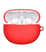 Earbud Silicone Case for Xiaomi Redmi Buds 4 Active Bluetooth Earphone Protective Cover with Buckle - Red